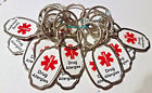 015021000212 Unbranded Lot Of Medical Id Keychain Keyring Drug