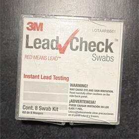 3m 34-8707-2821-8 Leadcheck Swabs Instant Lead Testing Kit 8 Confirmation Card