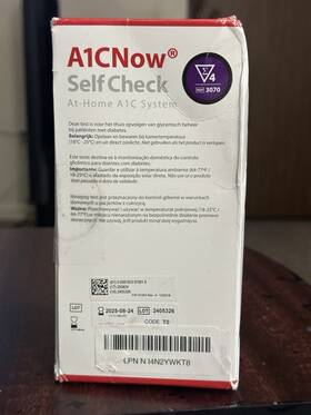 A1cnow A123 Systems Self-check At-home A1c Blood Analyzer System 4 Test Kits