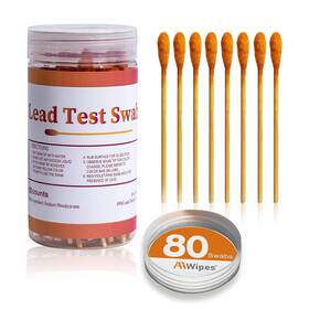 Icsslt-80 Aawipes Lead Test Swab Kit 80 Pcs Rapid Home Testing Swabs 30-second Results