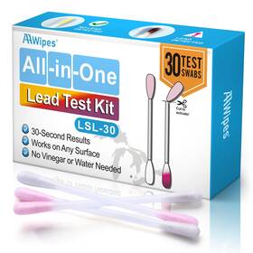 Aawipes Lsl30 Lead Test Kit All-in-1 30 Swabs Results In Seconds At Home Lead