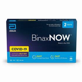 Abbott 195-160 New Sealed Rapid Antigen Home Test Kit 2 Count Easy Results Long Expi