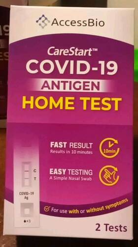Rcpm-00271 Accessbio Carestart - Antigen Home Test 4 Pack New /
