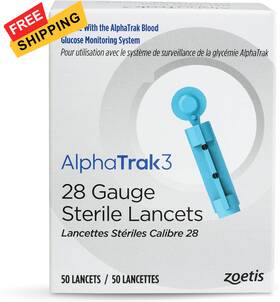 10024747 Alphatrak 3 28 Gauge Sterile Lancets For Blood Glucose White