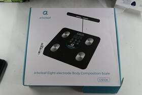 Arboleaf Cs10k Eight Electrode Body Composition Smart Digital Scale Black