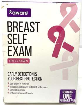 Aware 083059012071 Breast Self Exam Fda Cleared Sealed One Reusable Pad Exp 3/2025