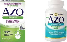 Azo 313030079039 Urinary Tract Infection Uti 3 Test Strips Accurate Results In 2 Minutes