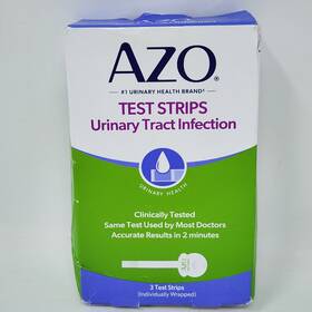 Atbm12522 Azo Urinary Tract Infection Test Strips 3 Exp 10/2027