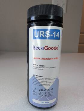 Urs-14 Becagoode Beca Goode 100 Urine Strips Urinalysis Sealed Bottle