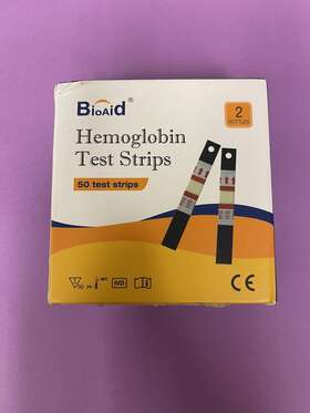 Bioaid 738447478389 Hemoglobin Test Strips 50pcs