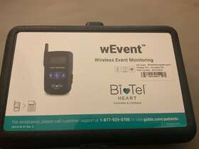 220-0145-01 Biotel Heart Wevent Wireless Event Monitor Cardio Net Life Watch New