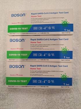 Cov-2 Boson 3x Antigen Fast Test