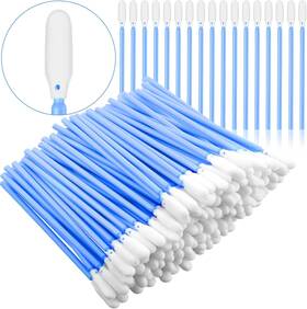 Swab-0123 Brand Outus 200 Pieces Foam Swab Cleaning Tips Sponge Stick For Inkjet Blue