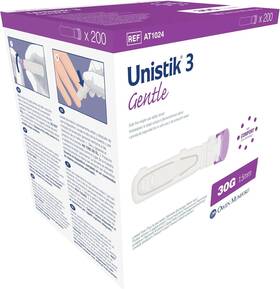 1028899 Brand Unistik 3 Owen Mumford Safety Lancets 30g 200 Count Pack Of 1