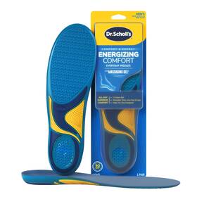 I00090955 Branded Comfort Men S Everyday Insoles With Massaging Gel Inserts Shock Absorbing