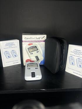 Cardiochek Portable Blood Test 612586293191 System Used With Carrying Case And Manuals. Tested