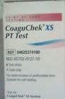 Coaguchek Xs New Pt 6 Test Strips 1 Code Chip Plus 10 Lancets In Box 4015630018666