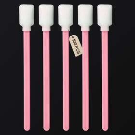 Us-qjm-100 Conggonggo 100pcs 5.1 Inch Foam Printer Cleaning Swabs Sticks - Square Lint-free Tip Sw