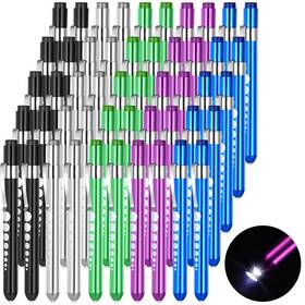 Day-cunno-0743 Cunno 50 Pcs Pen Light For Nurses Led Penlight With Pupil Gauge Reusable Nurse Acce