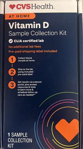 Cvs 050428656679 Vitamin D Test Kit New And Sealed 1 Exp 09/2025 Health