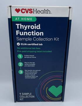 480604 Cvs Health Thyroid Function At Home Test Sample Kit No Lab Fees