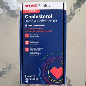 623594 Cvs Health Cholesterol At Home Test Sample Kit No Lab Fees Exp 5/2027 New Sealed