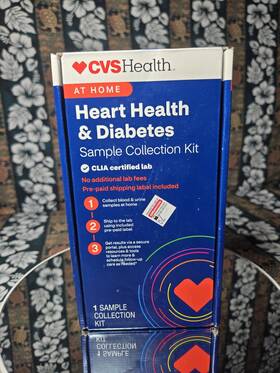 Cvs Health 270531 Heart And Diabetes Sample Kit Clia Certified Blood Urine Exp 2027