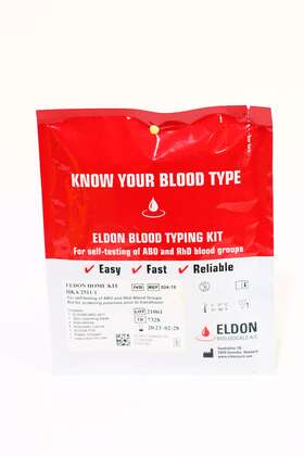 Dadamo 892165002001 Eldon Blood Typing Kit 1 Easy Self-testing D Adamo