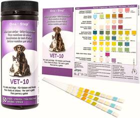 Dfi 445009991912 One Step Pet Urine Testing Strips 50 X Urinalysis Parameter Tests For Dogs Cat