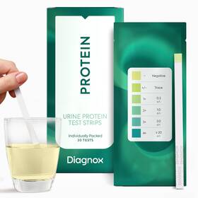 Diagnox Health 196852593453 Protein Urine Test Strips Kit - Individually Packed At Home