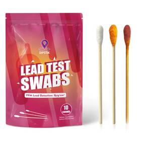 Dipstik 694485189659 Lead Test Kit 10 Counts Home Testing Swabs Rapid Accurate For