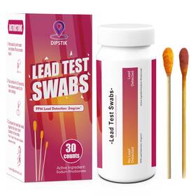 Dip-qsz3 Dipstik Lead Test Kit 30 Counts Home Testing Swabs Rapid Accurate For