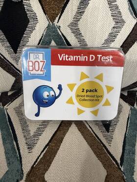 Dr. Boz 106.002v2 Dr. Vitamin D Self-test 2 Pack Dried Blood Spot Kit Exp 2027-01-31