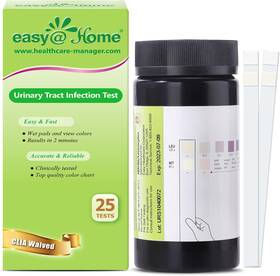 Easy Home 744110604245 25 Tests/bottle Urinary Tract Fsa Eligible Infection Uti Test Strips