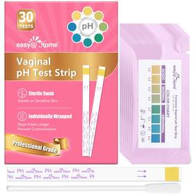 Easy Home 810038634753 Vaginal Ph Test Kit For Women 30 Strips Bv Yeast Infection