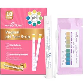 Easy Home 810038634760 Vaginal Ph Test Kit For Women 10 Strips Bv Yeast Infection
