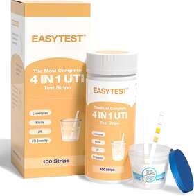 Easytest 711181129304 4 In 1 Uti Test Strips For Women Men And Kids - 100 Quick Accurate Ur