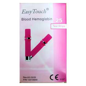 Easytouch 710614722279 Blood Haemoglobin Test Strips 25 Pcs/box Exp 02/2026 Usps Free Ship