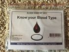 Eldon Blood Type Rh Factor Eldoncard Typing Test Complete Kit 885629245687