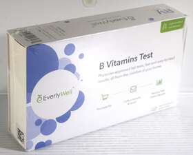 Everlywell 851044008275 B B6 B12 B9 Folate Vitamins Test Kit - Brand New Factory Sealed