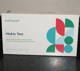 K-evw-00034 Everlywell Hba1c Test At Home Collection Kit Unsealed Exp 2-28-26 Sb