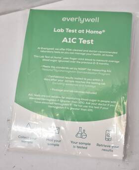 M789a1c821 Everlywell Lab Test At Home A1c Collection Sample Testing Kit 05/27