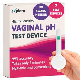 Exploro 060891690747 Vaginal Ph Test Strips For Women Bv Yeast Infection Balance 7 Pack