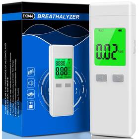 Ek944 Figollty Breathalyzer Professional-grade Alcohol Tester With Memory And Warning Functi