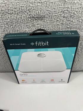 Fb201w Fitbit Aria Wi-fi Smart Scale Tracks Weight Body Fat Bmi Syncs App New Open Box