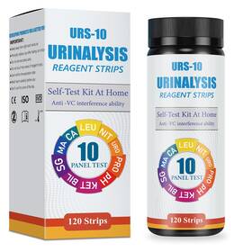 Fiteval 763022042907 10-in-1 Urine Test Strips - 120 Ct Comprehensive Urinalysis For Leu Nit U