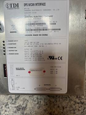 2375101 Ge 140577 Tdi Dps With Can Interface Detector Power Supply Mammo