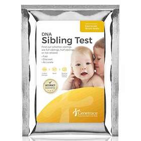 Genetrace 628110936028 Dna Sibling Test - At-home Collection Kit For Full And Half Siblings Lab Fees &