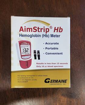 Ref-78101 Germaine Laboratories Inc Aimstrip Hb Hemoglobin Meter Ref 78101 -new