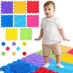 Mel-glikceil-218 Glikceil 8 Pcs Sensory Mats For Autistic Children Massage Game Orthopedic Puzzle